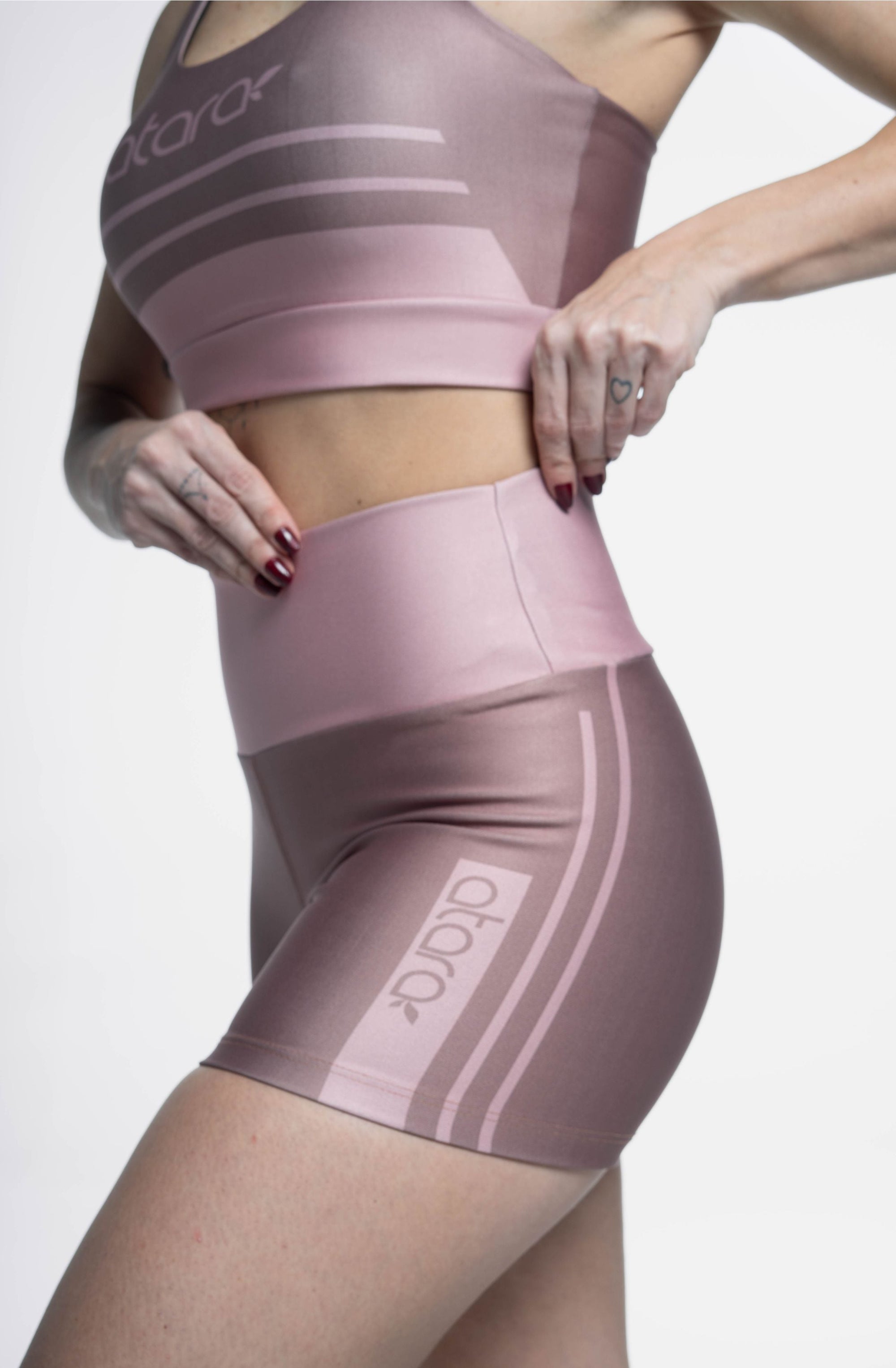 Shorts Curto Pink Coffee