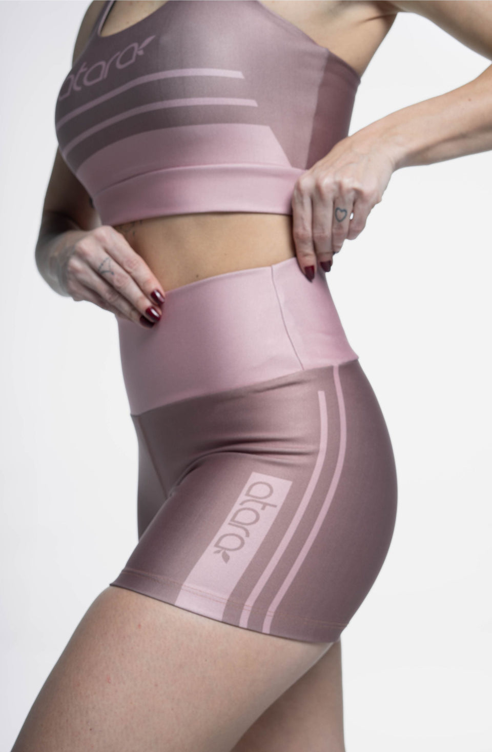 Shorts Curto Pink Coffee