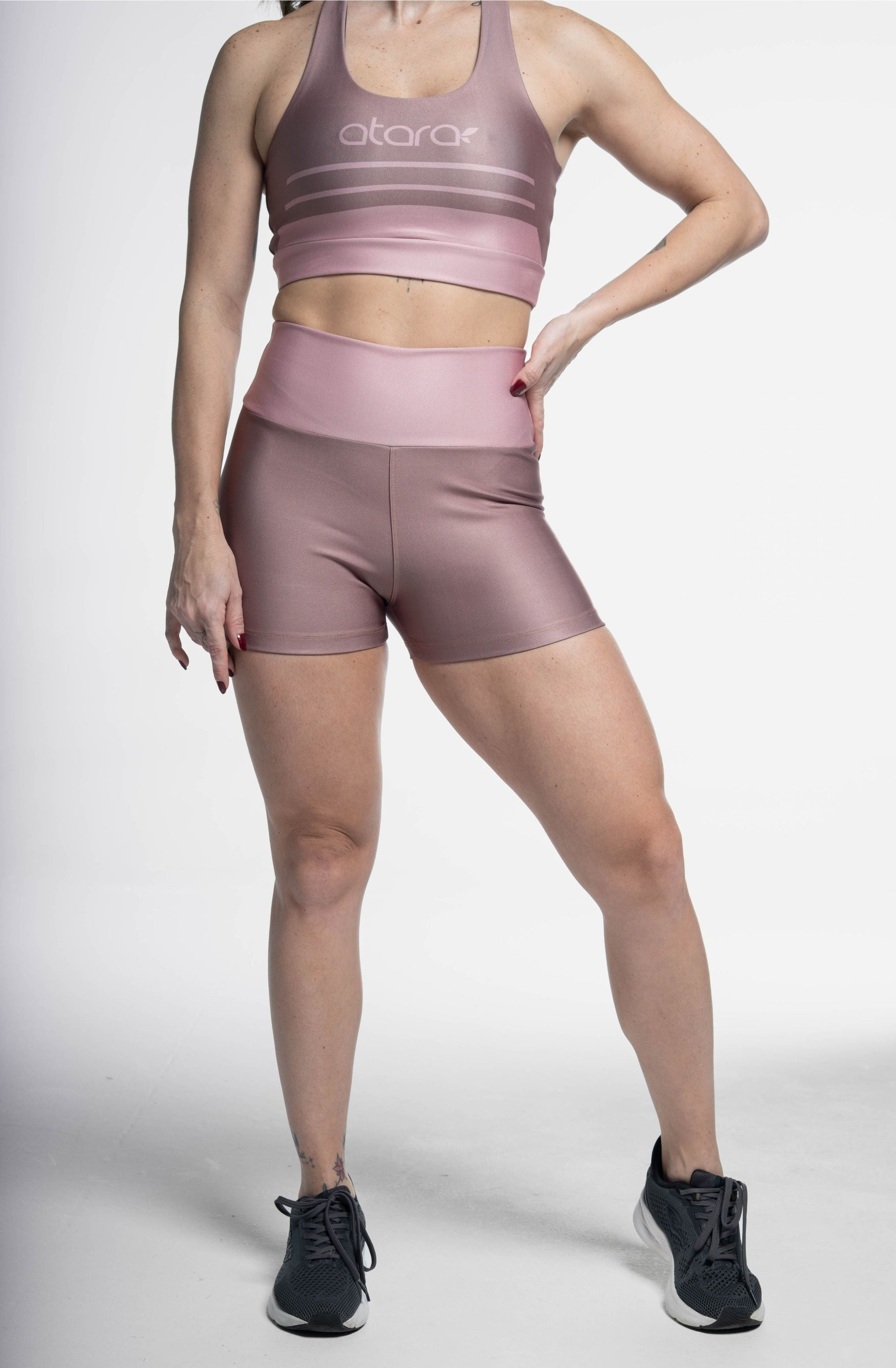 Shorts Curto Pink Coffee