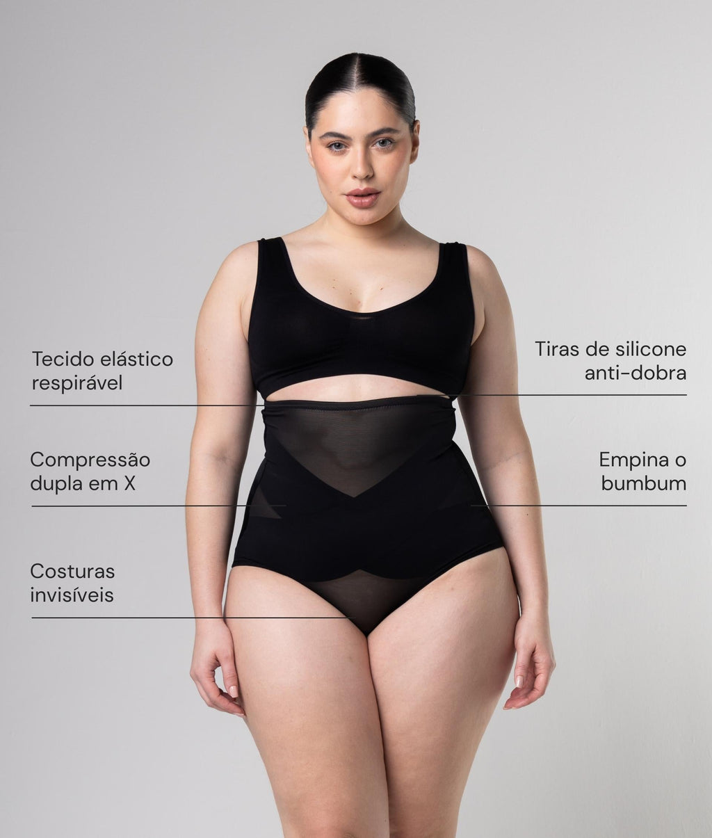 Calcinha Modeladora Compressão em X Use Aura