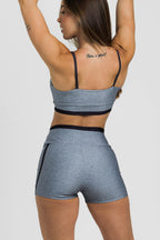 Top Alcinha Melange Black