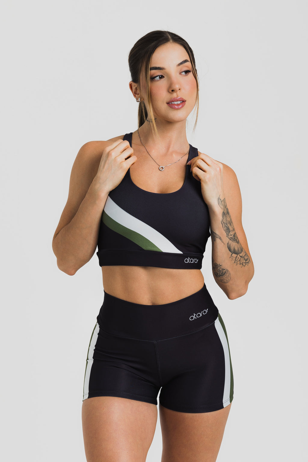 Shorts Curto Black Mixed