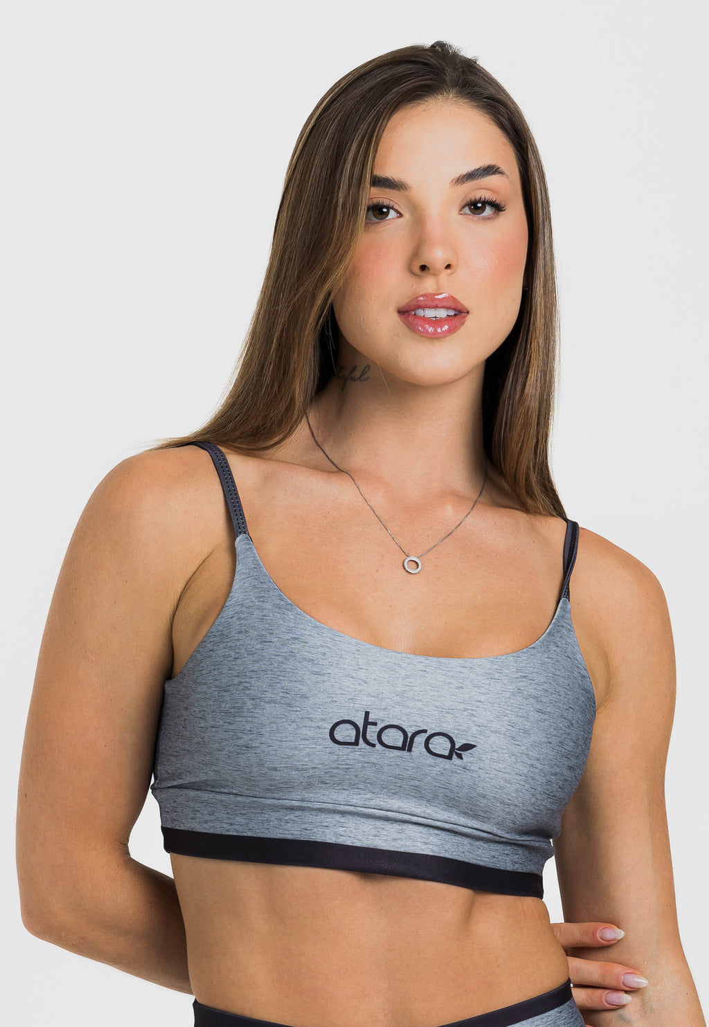 Top Alcinha Melange Black