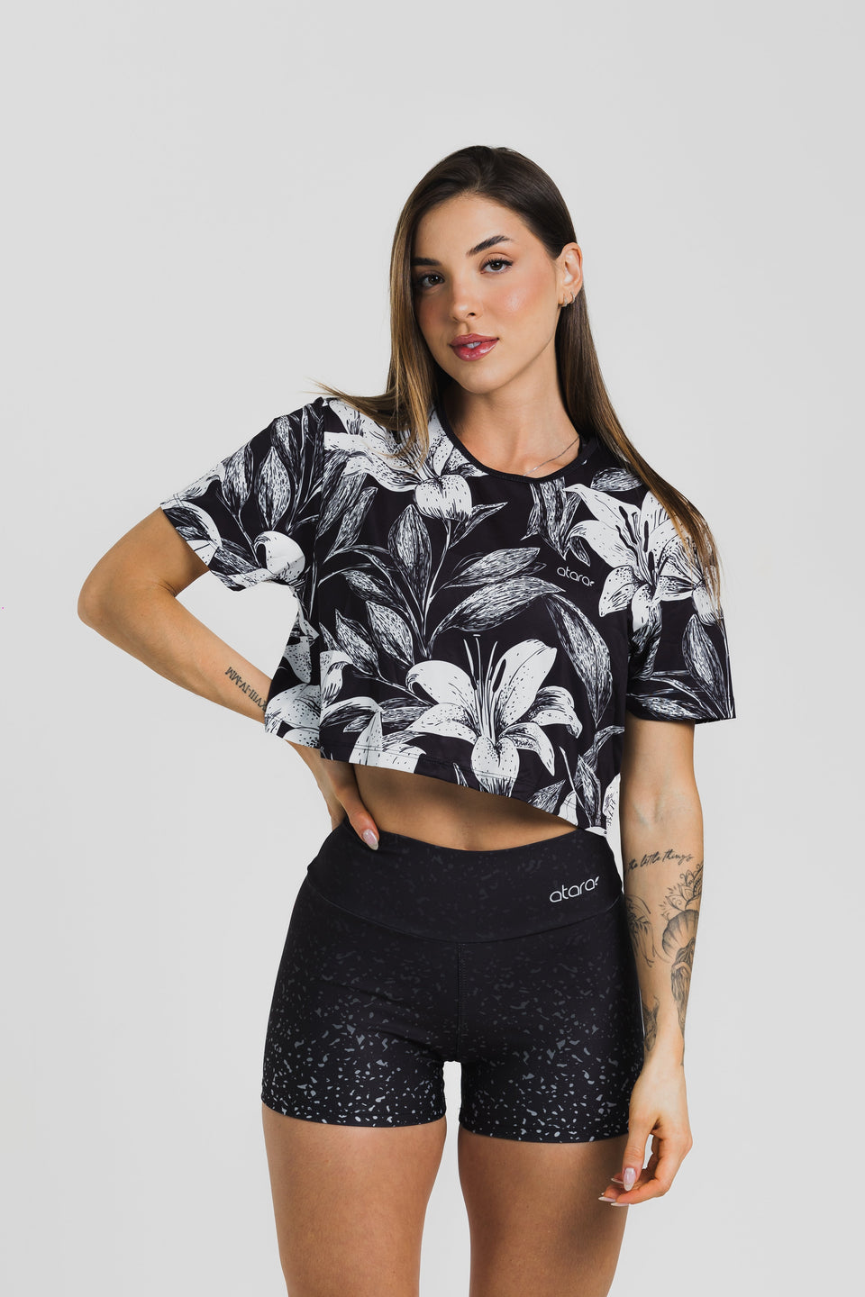 Cropped Florest Black