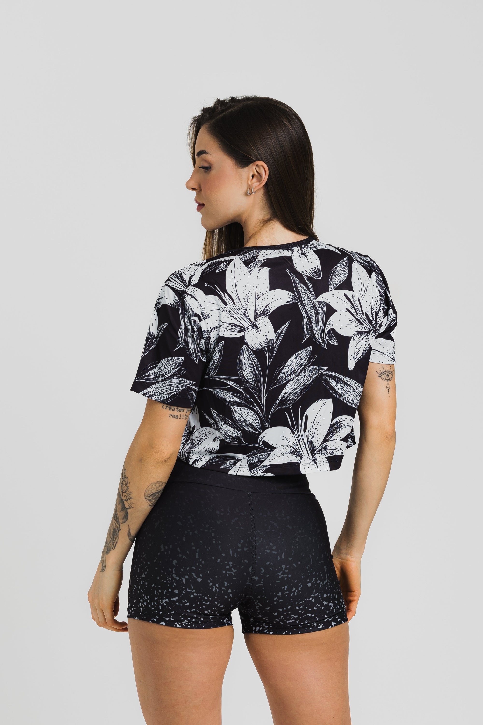 Cropped Florest Black