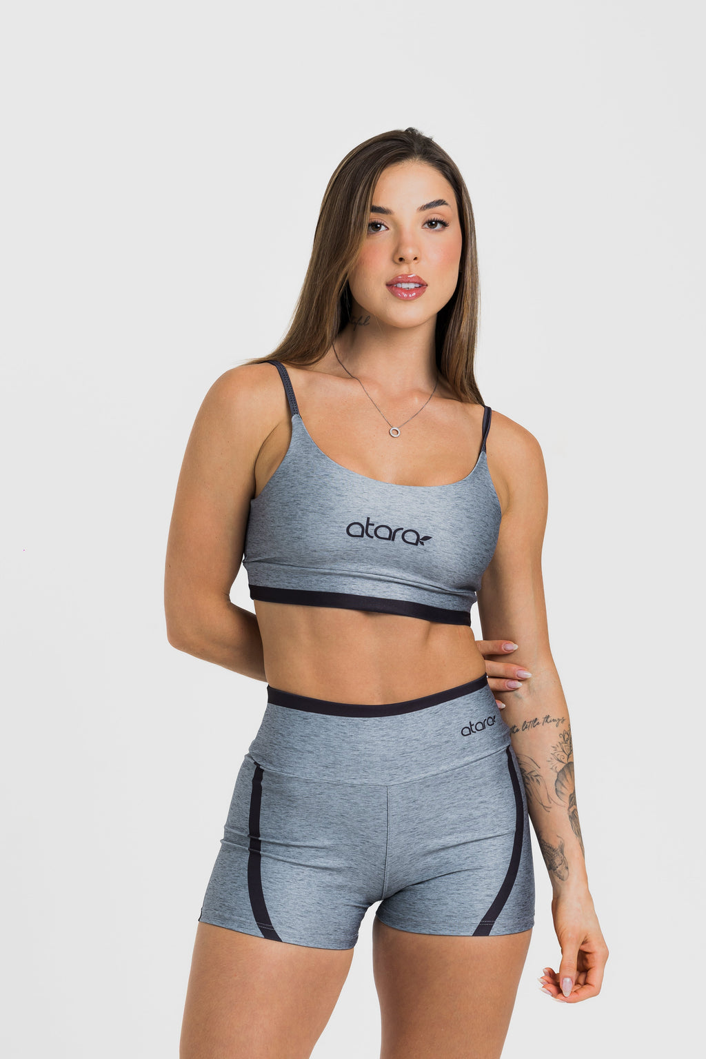 Top Alcinha Melange Black