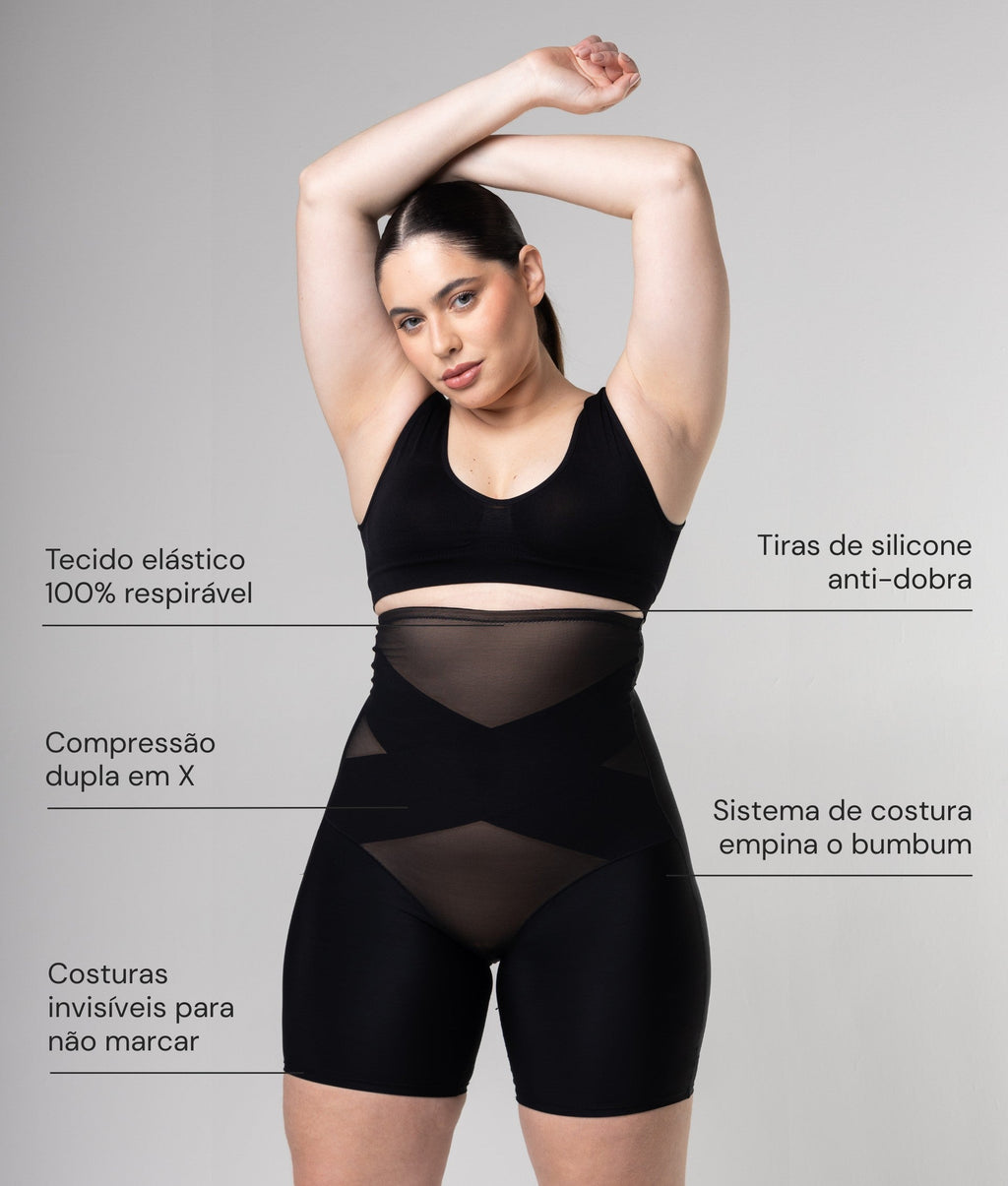 Short Modelador Compressão em X Use Aura