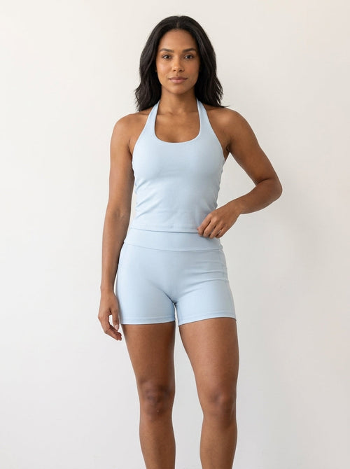 (COMPRE 1 LEVE 2) Conjunto Academia Short Com Bolso E Regata Frente Única Yoga Pilates