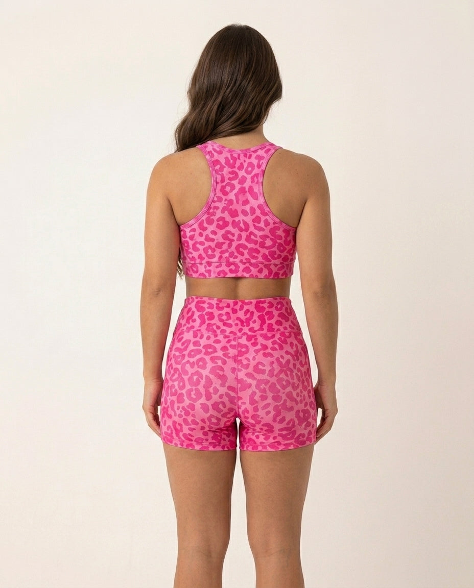 Conjunto Academia Fitness Short e Top Cintura Alta Moda