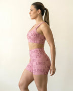 (PAGUE 1 LEVE 2) Roupa De Academia Fit Shortinho Mais Toper Estampado
