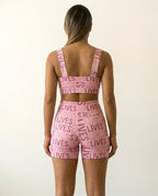 (PAGUE 1 LEVE 2) Roupa De Academia Fit Shortinho Mais Toper Estampado