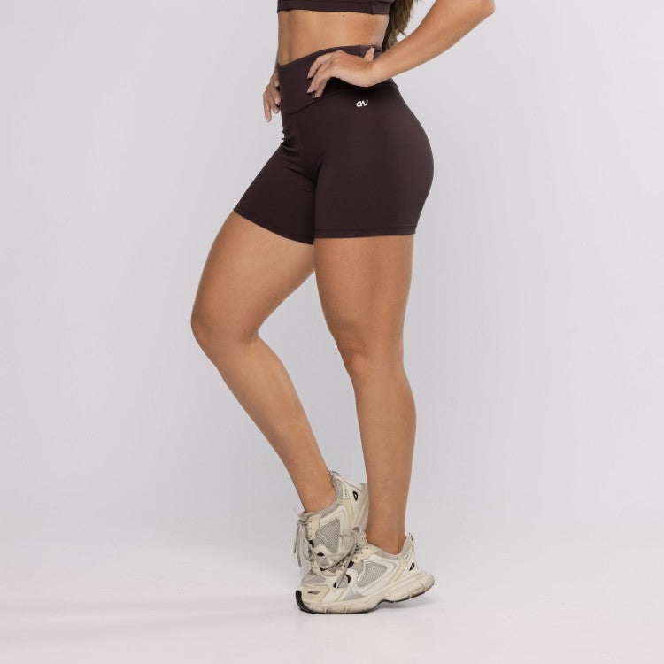 Short Poliamida Básico Ébano