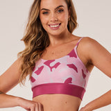 Top Alcinha Camuflado Mescla Rosa