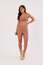 Top Alcinha Liso Caramelo