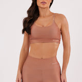 Top Alcinha Liso Caramelo