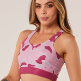 Top Nadador Camuflado Mescla Rosa