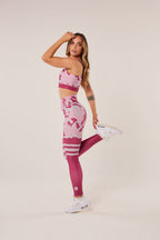 Top Nadador Camuflado Mescla Rosa