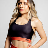 Top Nadador Color Block Orange