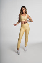 Top Nadador Estampa Lisa Amarelo