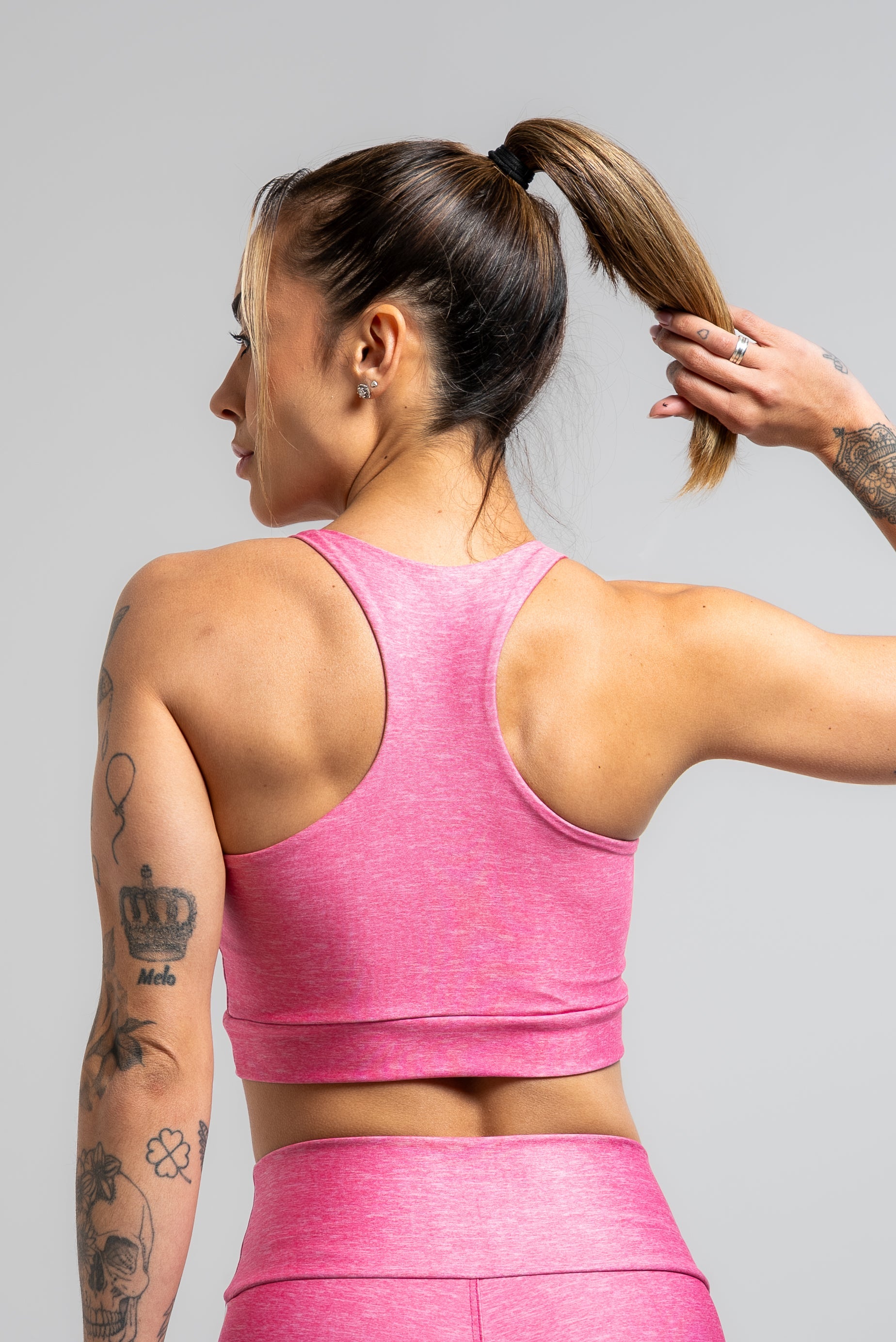 Top Nadador Texture Pink