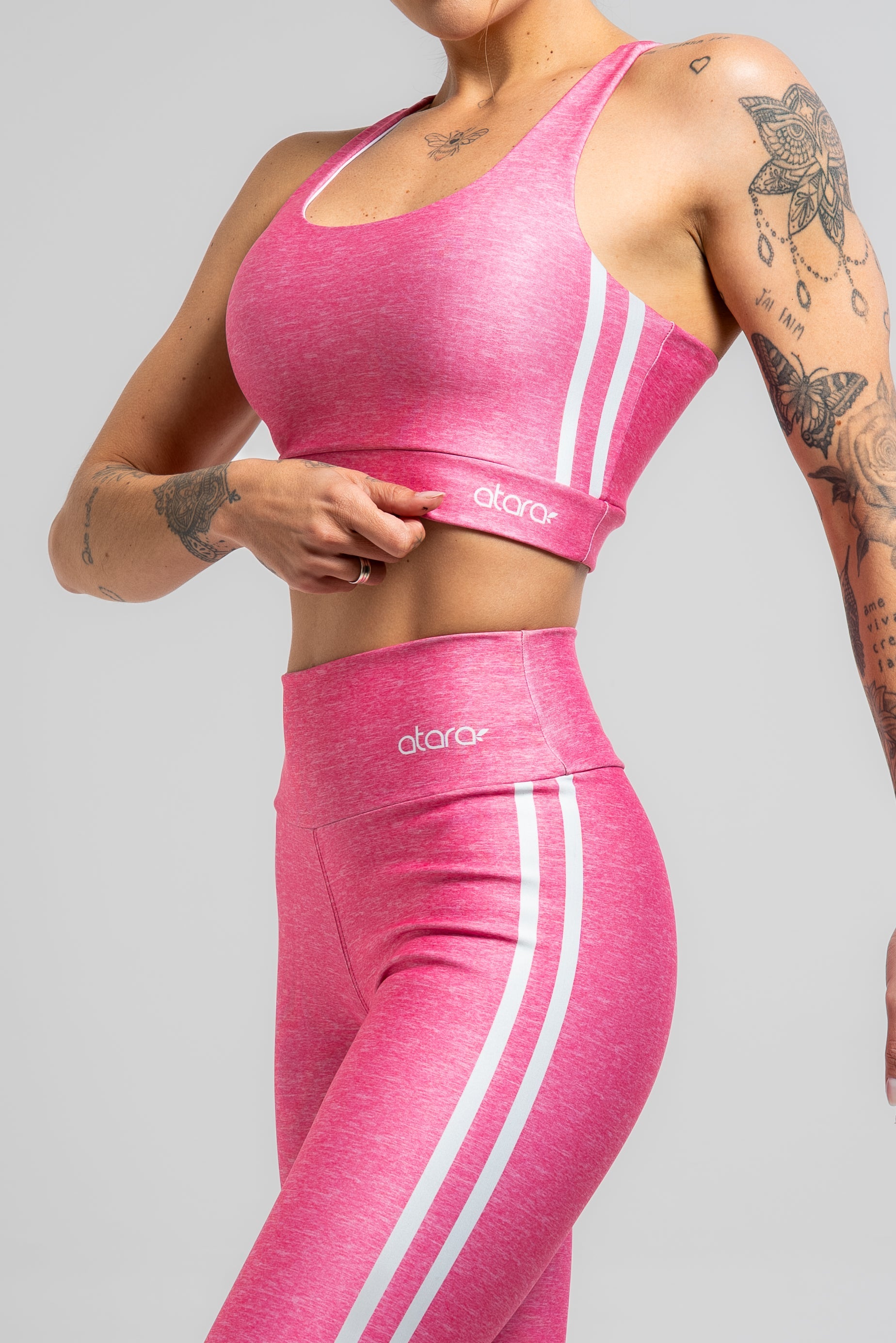 Top Nadador Texture Pink