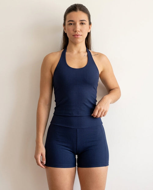 (COMPRE 1 LEVE 2) Conjunto Academia Short Com Bolso E Regata Frente Única Yoga Pilates