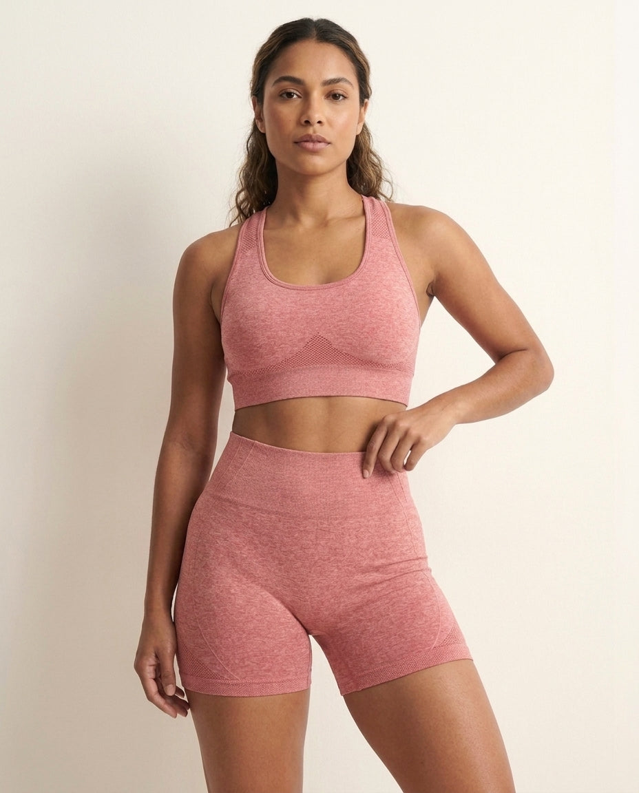 Kit 2 Conjunto Academia Feminino Levanta Bumbum Esportivo Cintura Alta Fitness Premium